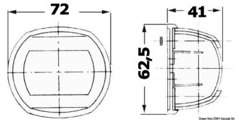 LED Positionsleuchte Navigationslicht Set Edelstahl V4A